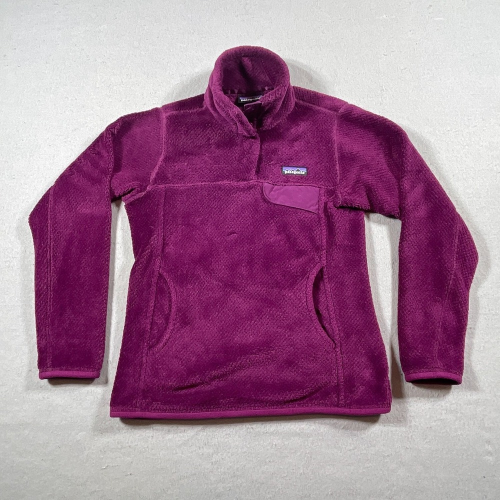 Patagonia Synchilla‎ Women's Size XS 1/4 Snap-T Pullover Ikat Purple Fall Winter